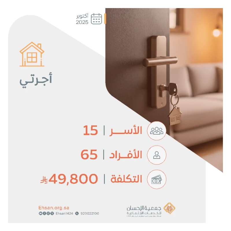 صرفت الجمعية شهر أكتوبر أجرتي